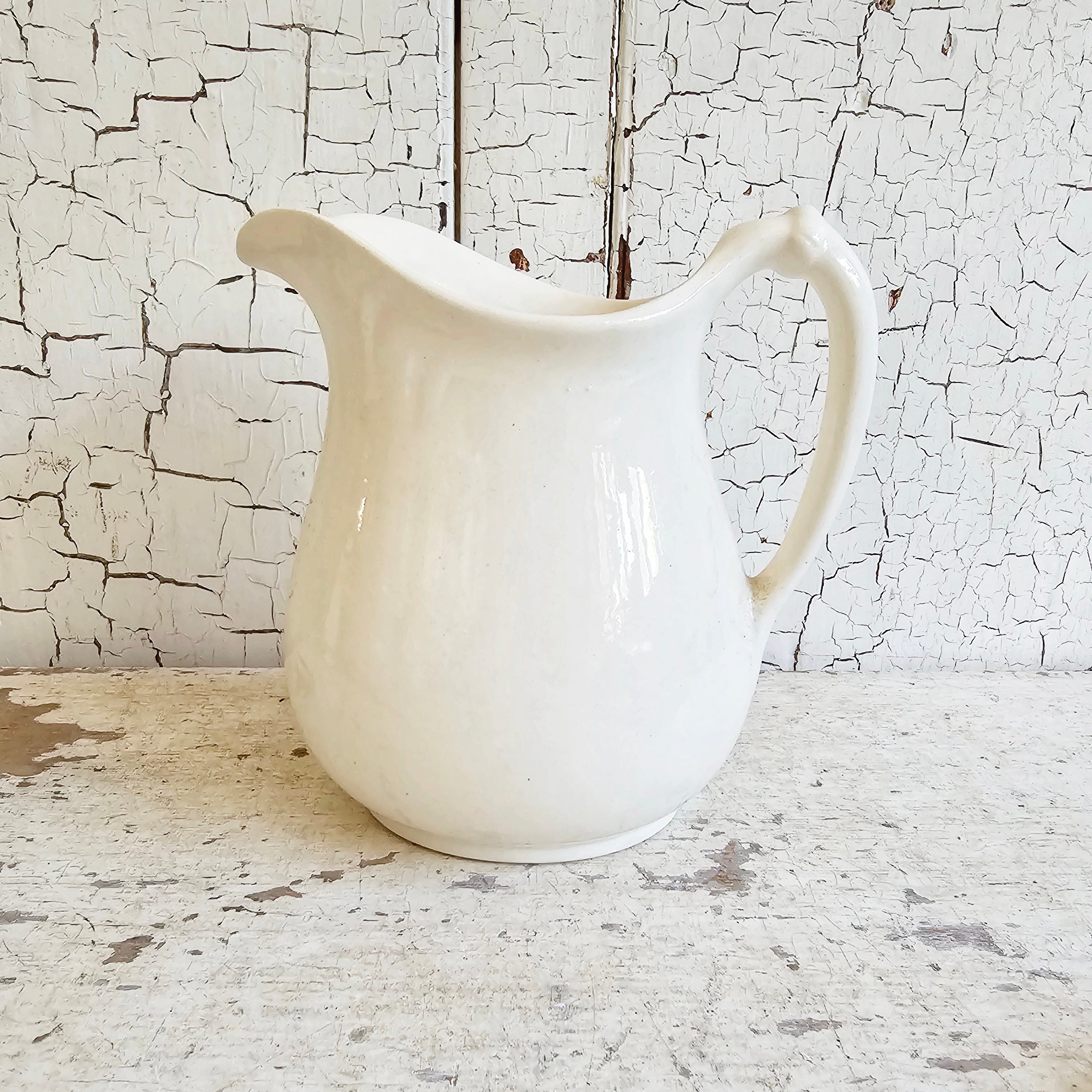 Antique factory Ironstone Milk Pitcher