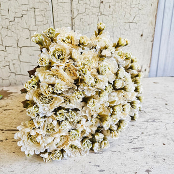 Best Realistic Faux Mum Bush- White