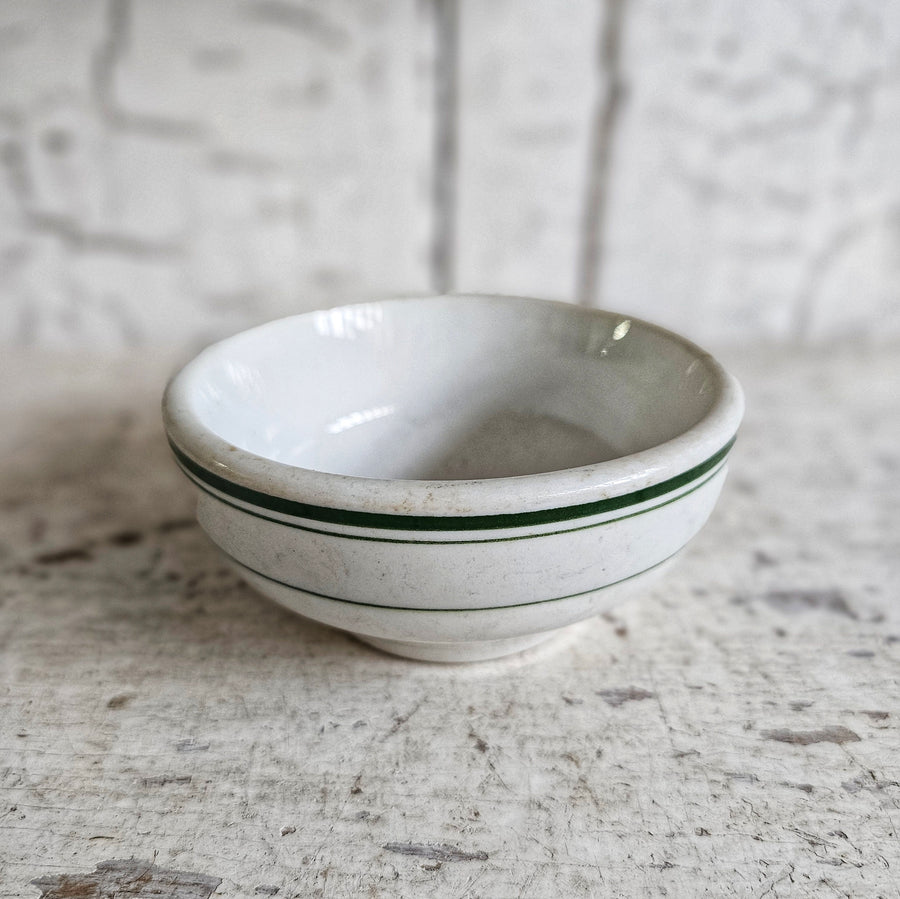 Vintage Green Stripe Ironstone Diner Bowl – Olde Tyme Marketplace