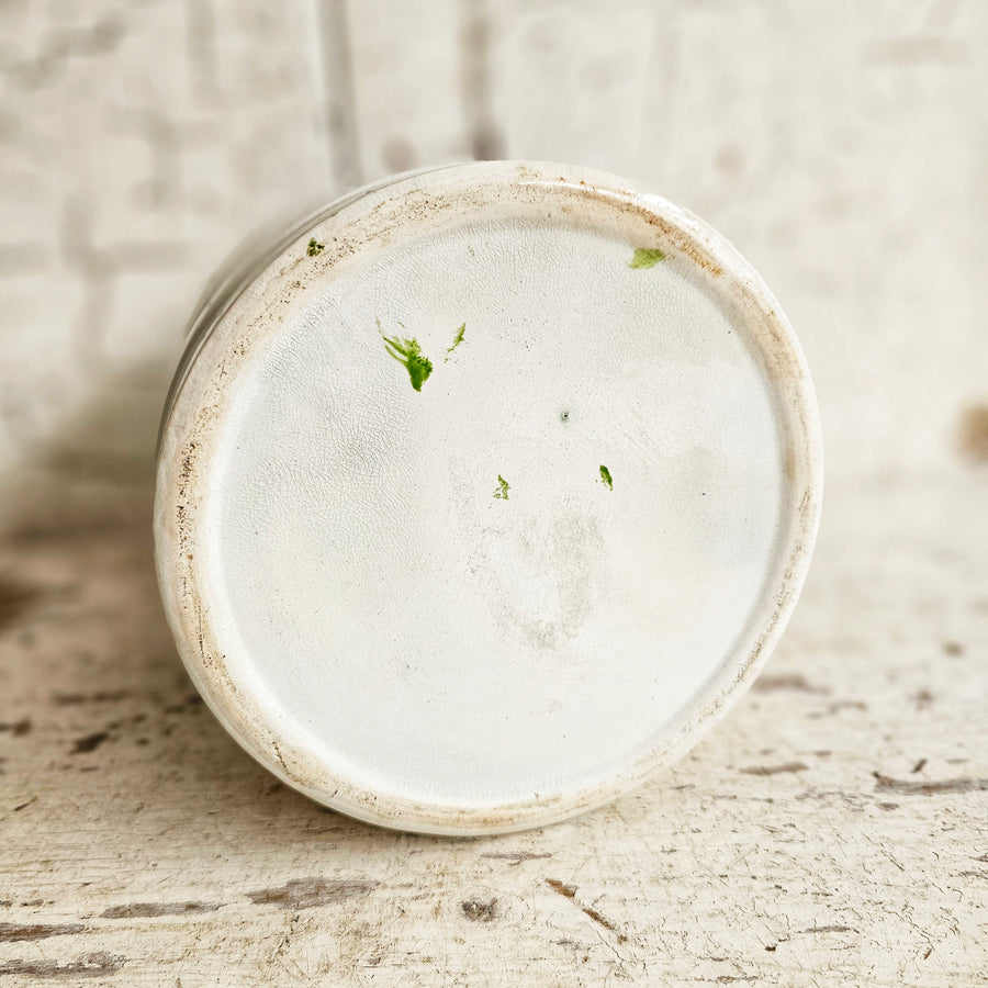 Vintage Banded MEAL Jar with lid