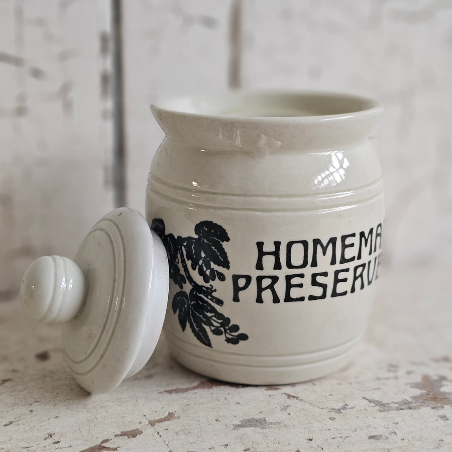 Vintage Stoneware Preserve Crock