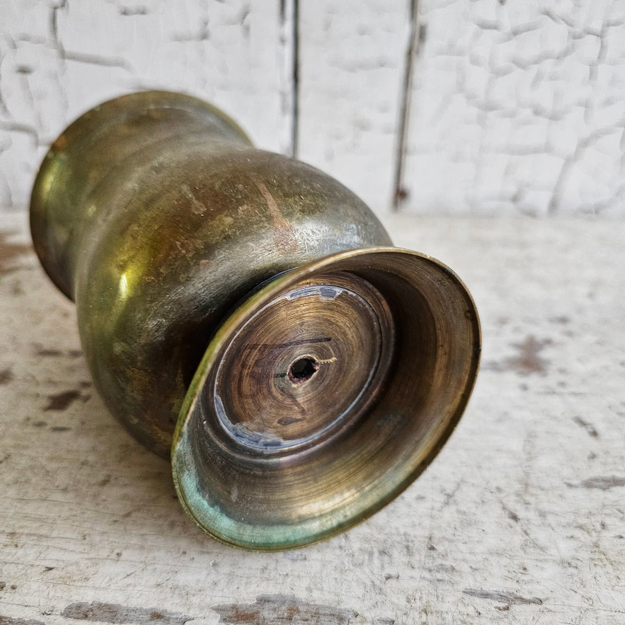 Vintage Brass Cup with Swan Handle