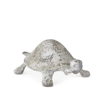 Weathered White Metal Turtle