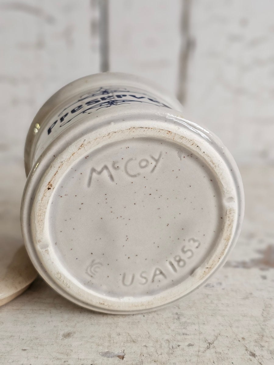 Vintage McCoy Stoneware Preserve Crock