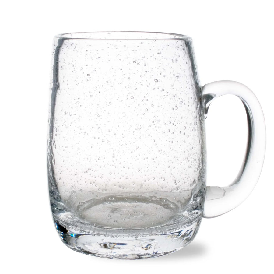 Hand Blown Bubble Glass Mug