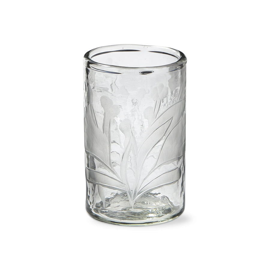 Etched Glass / Bud Vase