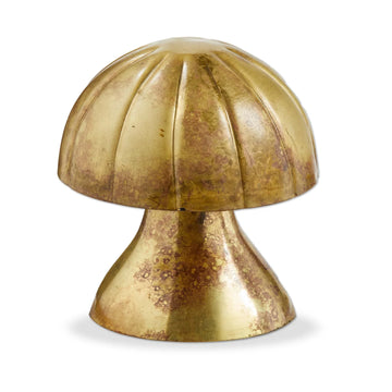 Iron Mushroom with Brass Finish