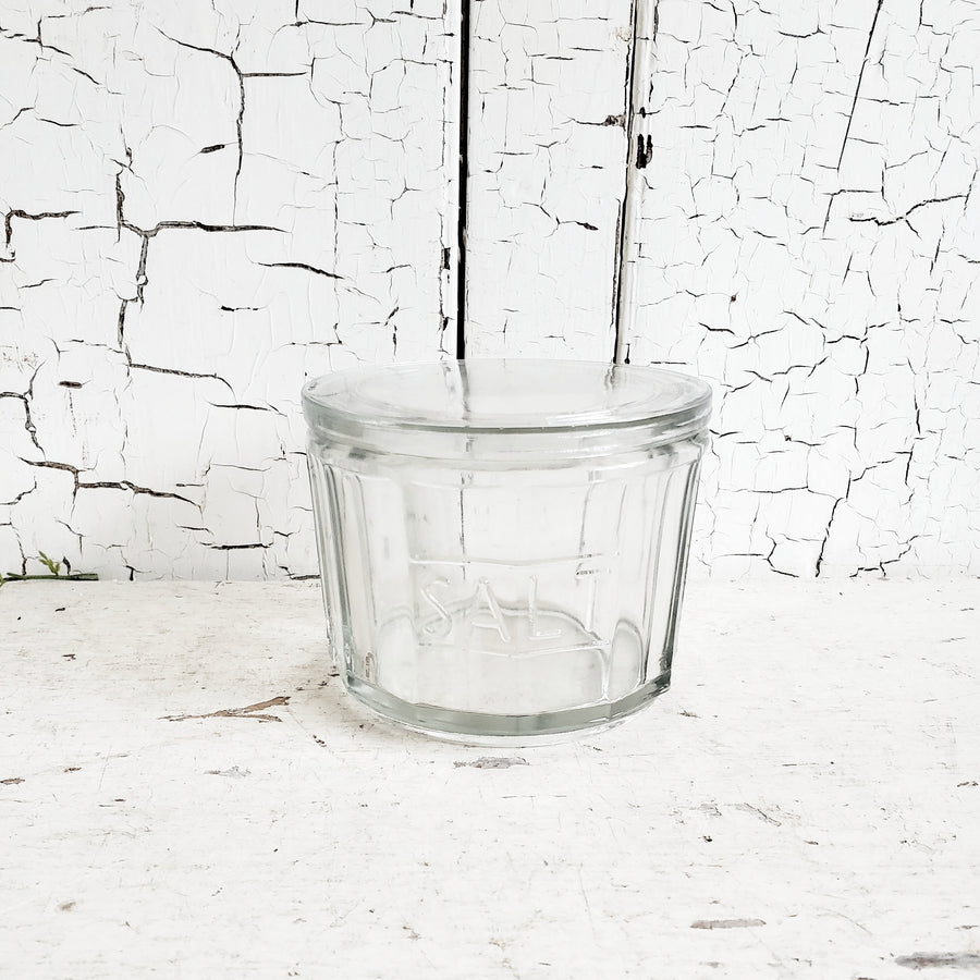 Thick Glass  Salt Cellar