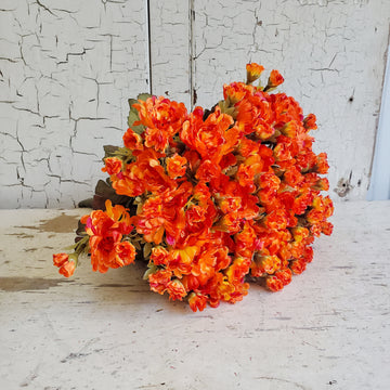 Best Realistic Faux Mum Bush- Orange